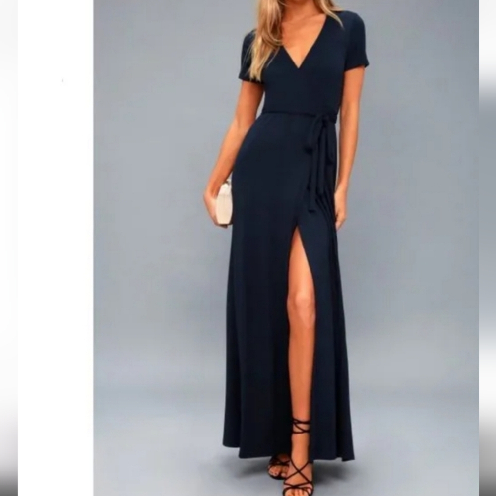 Lulu's Navy Maxi Dress